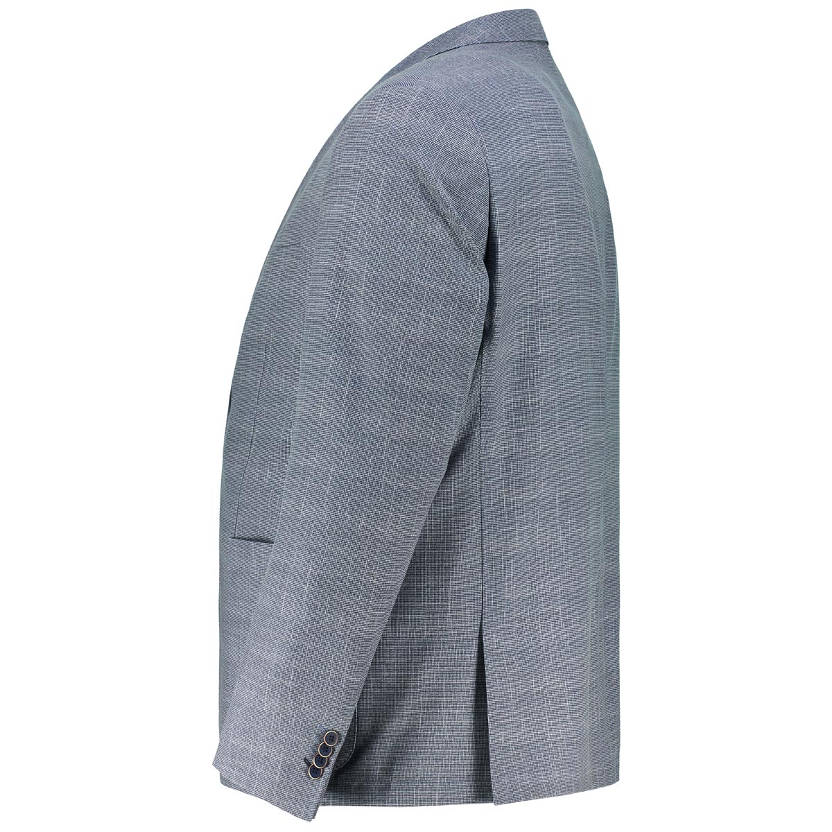 Weis Stretch-Sakko mit Musterung "Diego C" blau