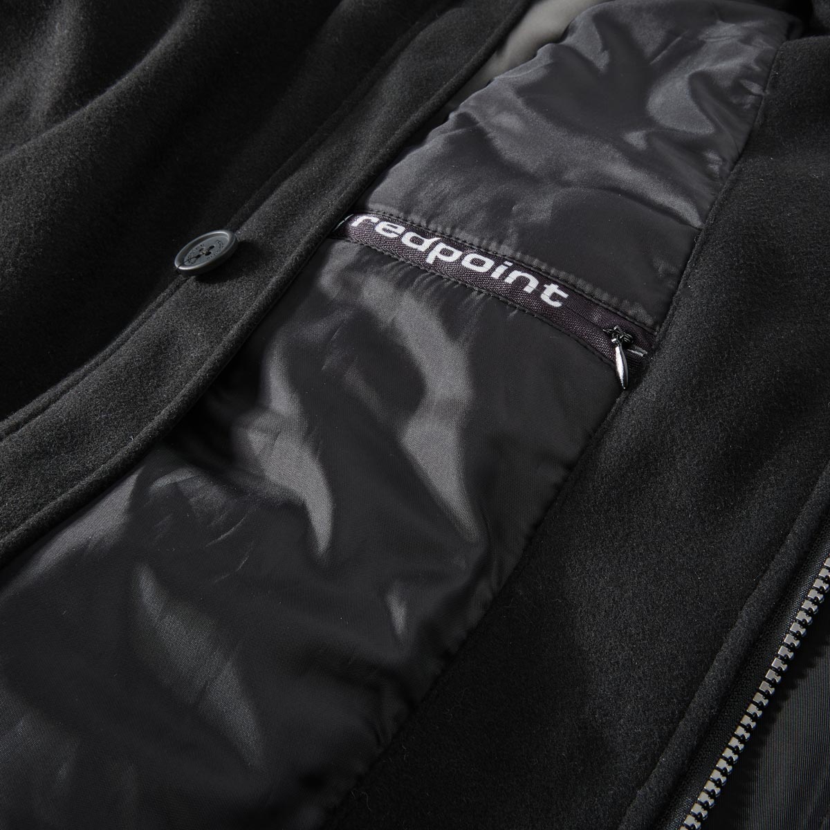 Redpoint Kurzmantel aus Wollmischung schwarz