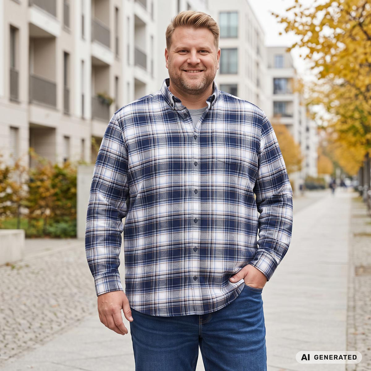 Pfundskerl Flanellhemd dunkelblau