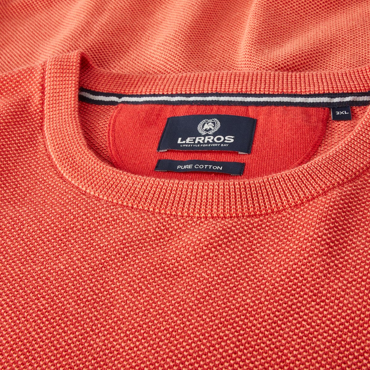 Lerros Pullover aus Baumwolle orange