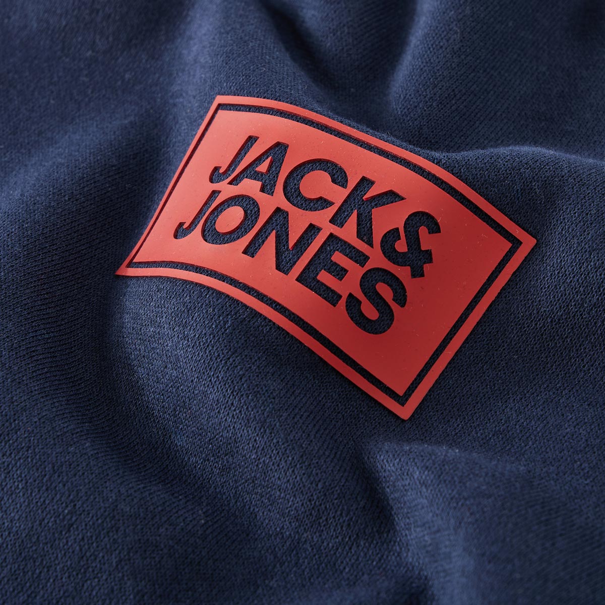 Jack&Jones Sweatshirt mit Label-Print blau