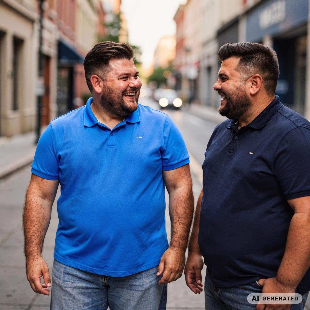 Pfundskerl Doppelpack Poloshirt aus Baumwolle dunkelblau/royalblau
