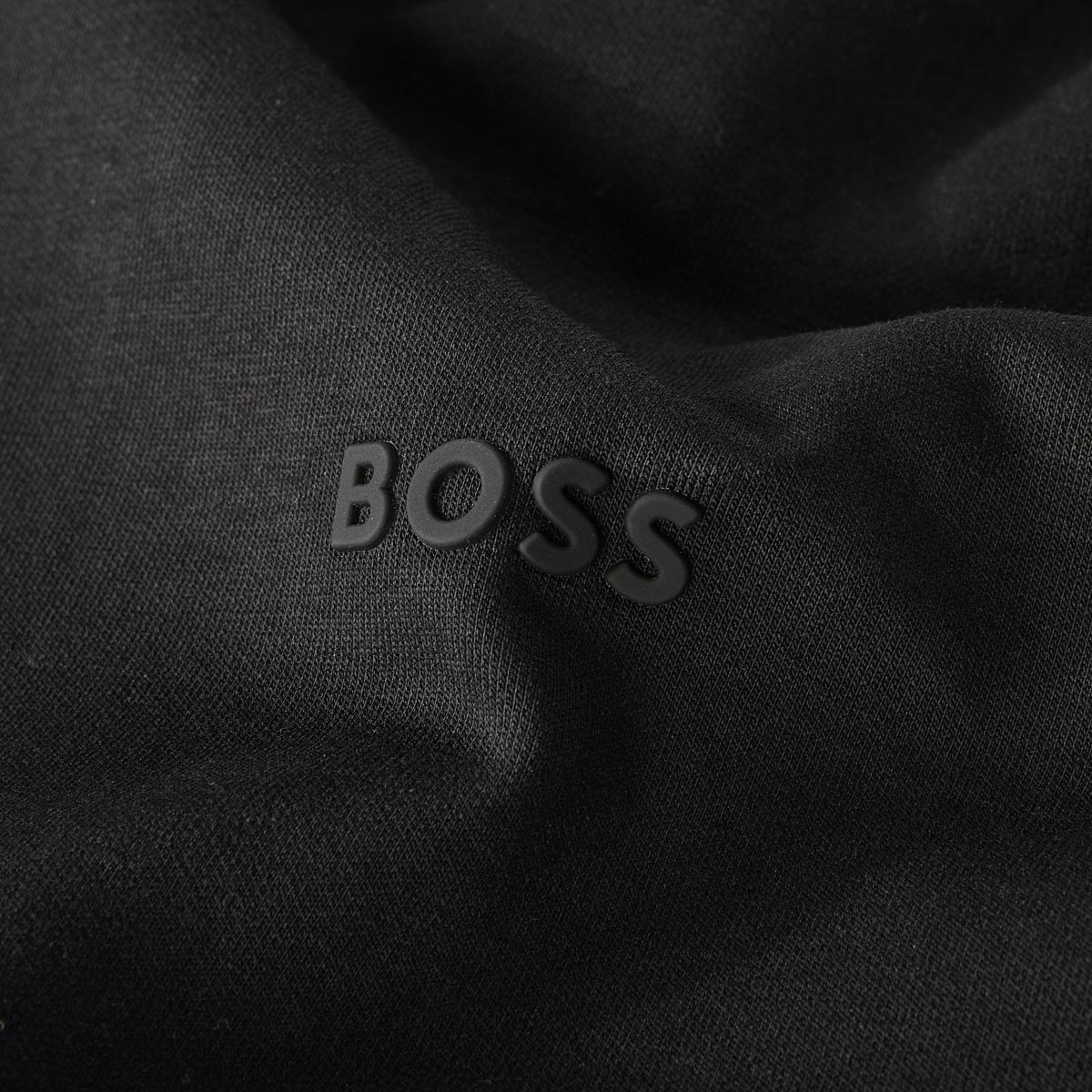 BOSS Sweatjacke mit Stretch schwarz