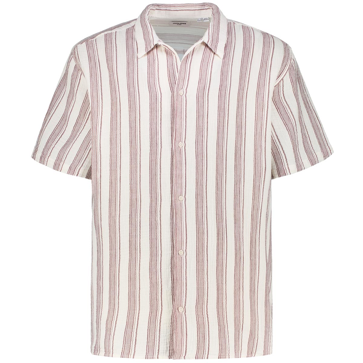 Jack&Jones Freizeithemd mit Streifen Farbe dunkelrot Größe: 6XL günstig online kaufen