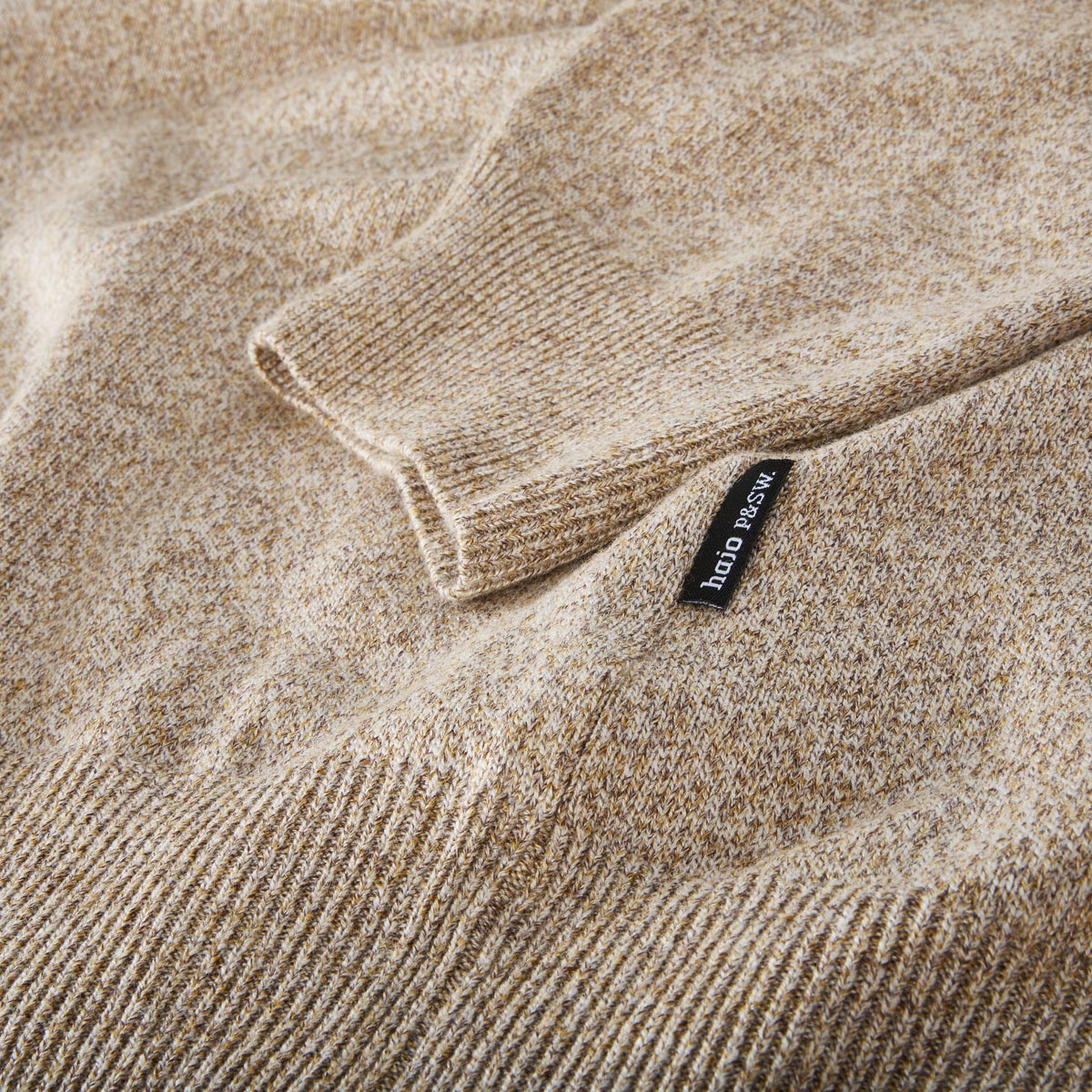 Hajo Pullover mit Stretch beige