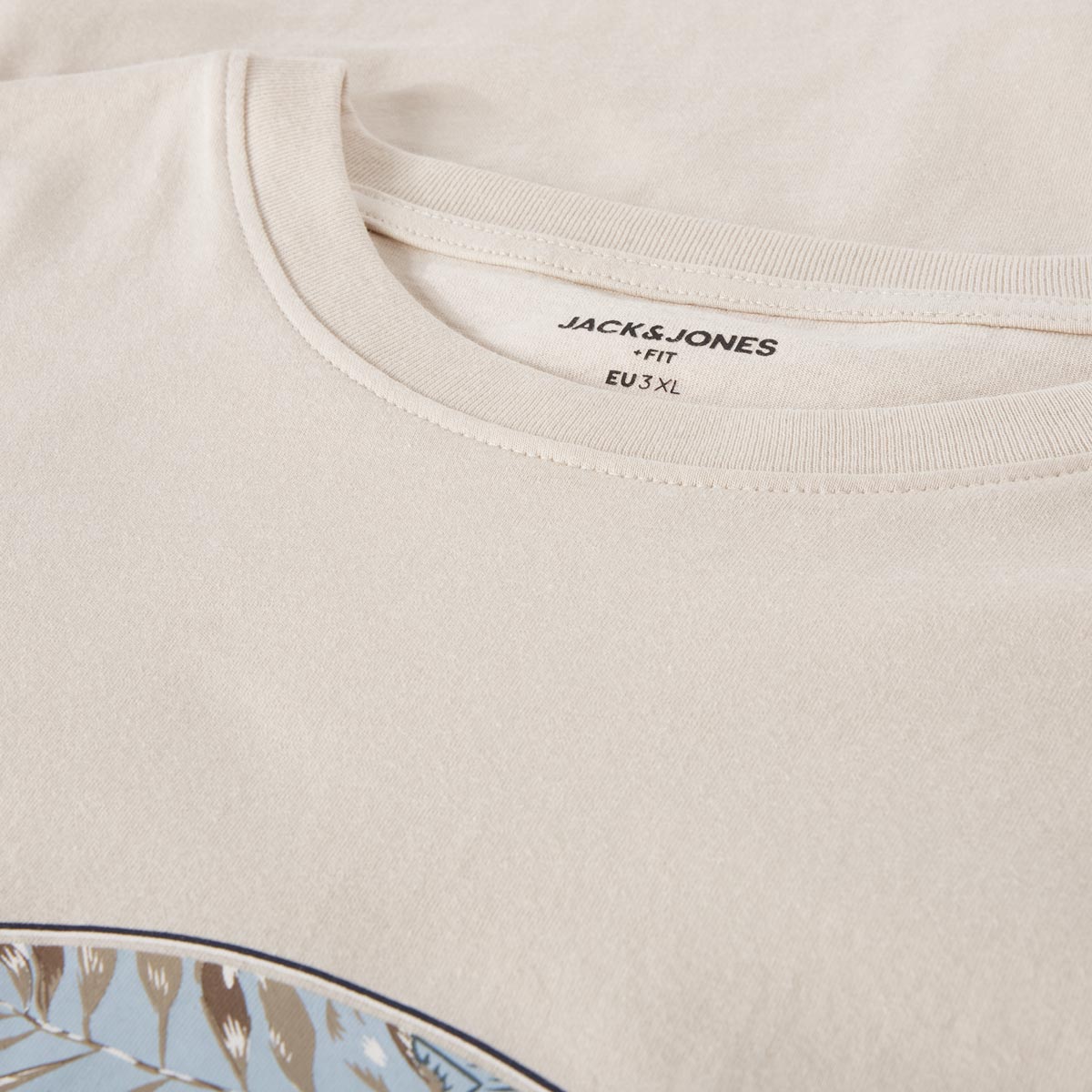 Jack&Jones T-Shirt mit Label-Print beige