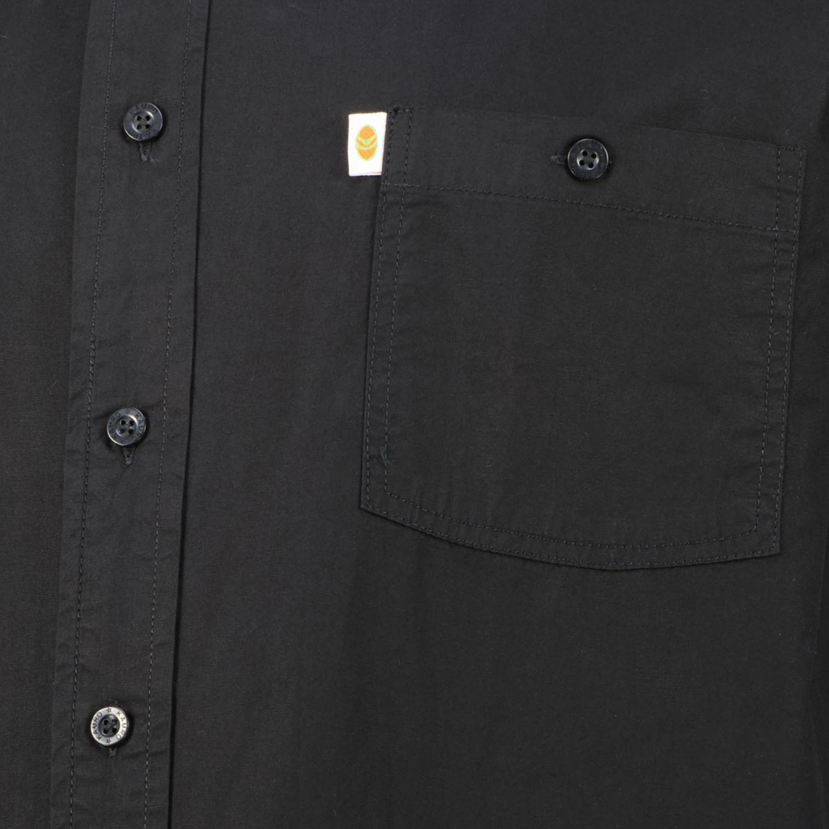 Kamro Freizeithemd aus Baumwolle schwarz