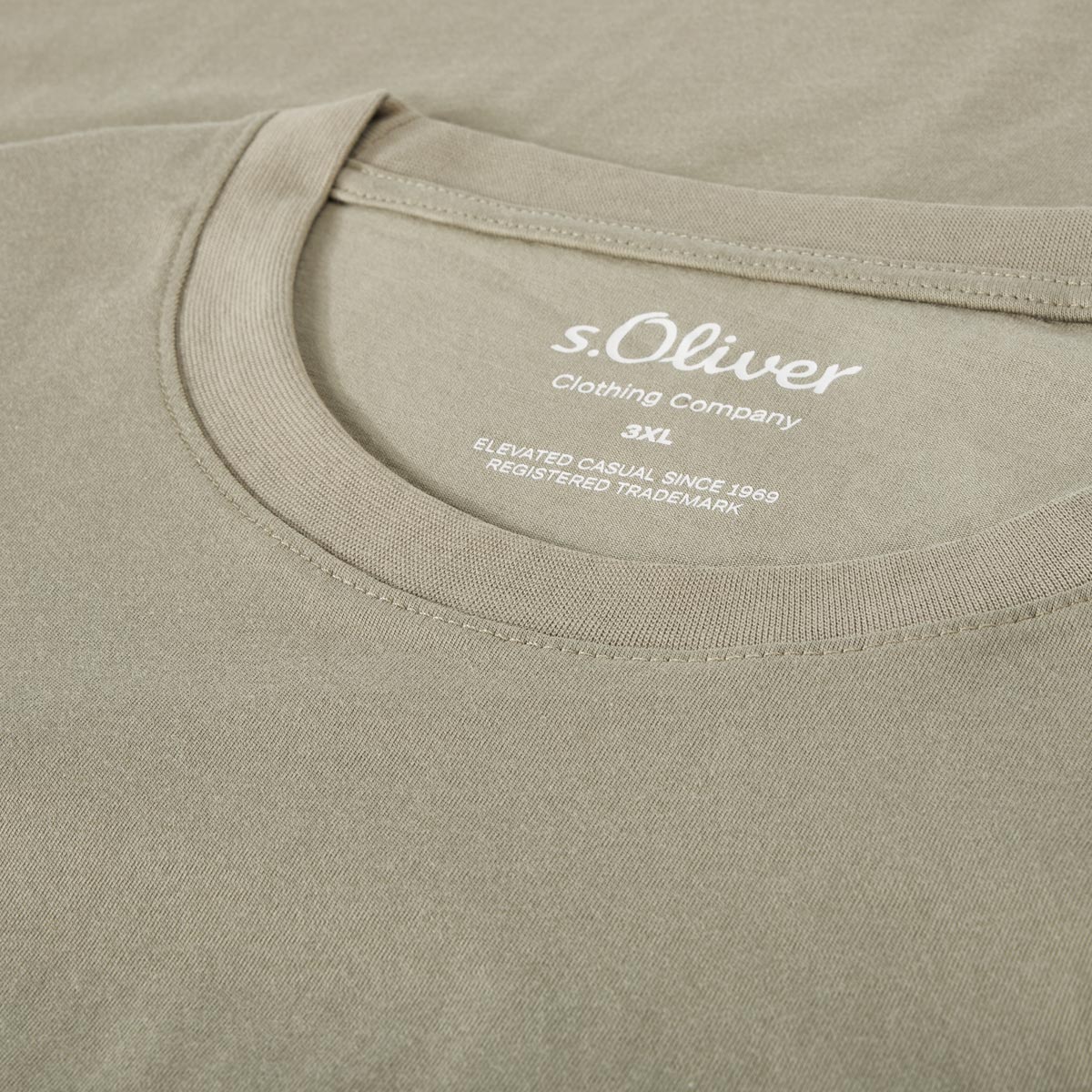 s.Oliver T-Shirt aus Baumwolle Farbe grün Größe: 3XL günstig online kaufen