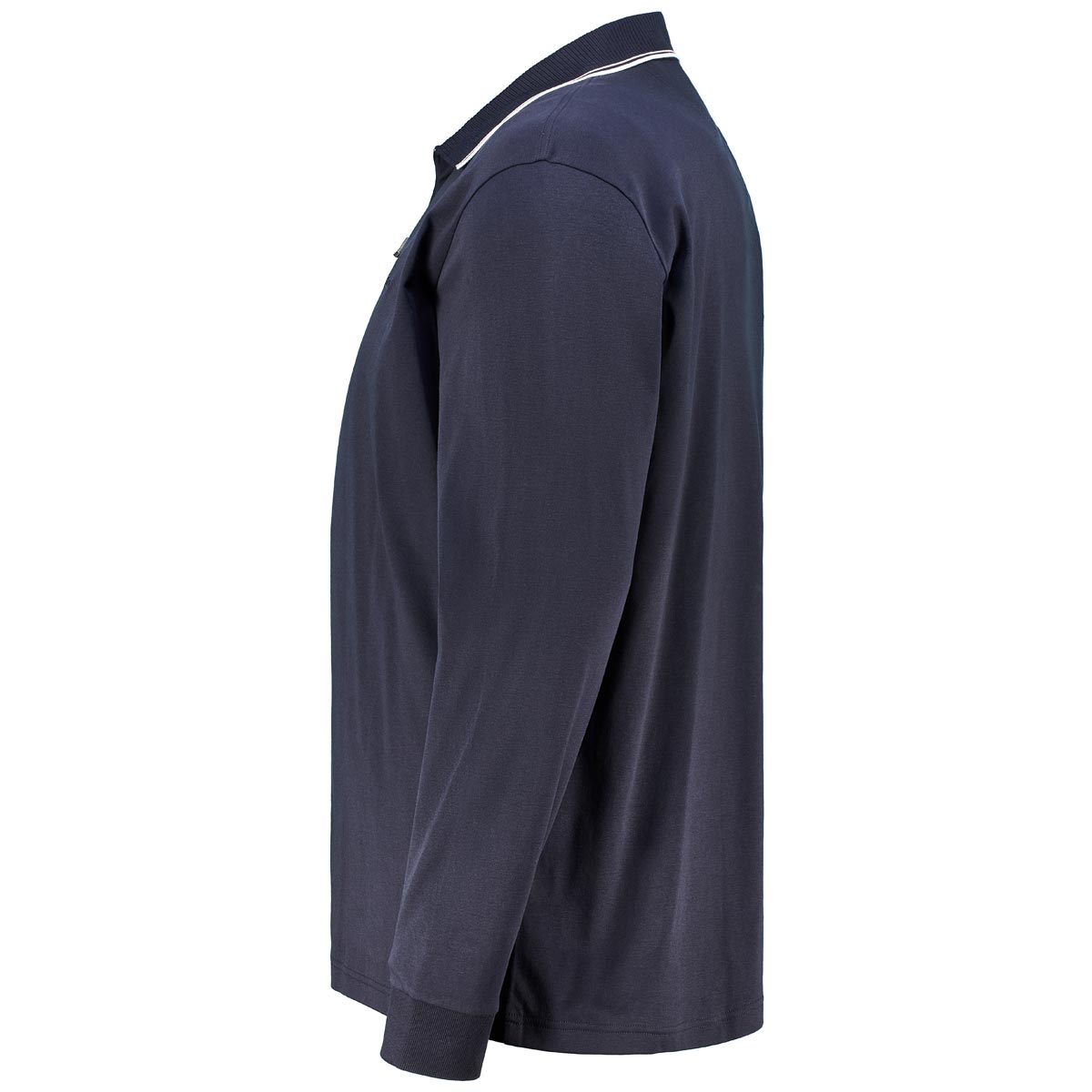 BOSS Langarm-Poloshirt dunkelblau