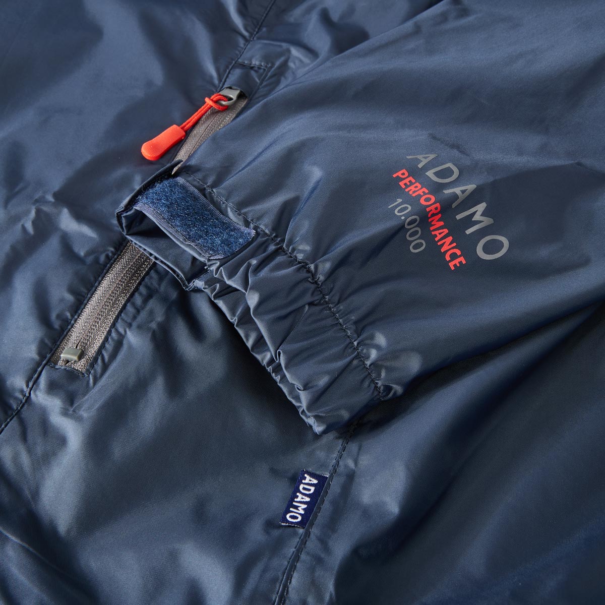 ADAMO Packbare Regenjacke mit Mesh-Innenfutter, wasserdicht dunkelblau