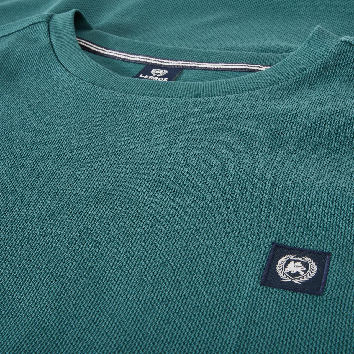 Lerros T-Shirt mit Strukturgewebe Farbe dunkelgrün Größe: 3XL günstig online kaufen