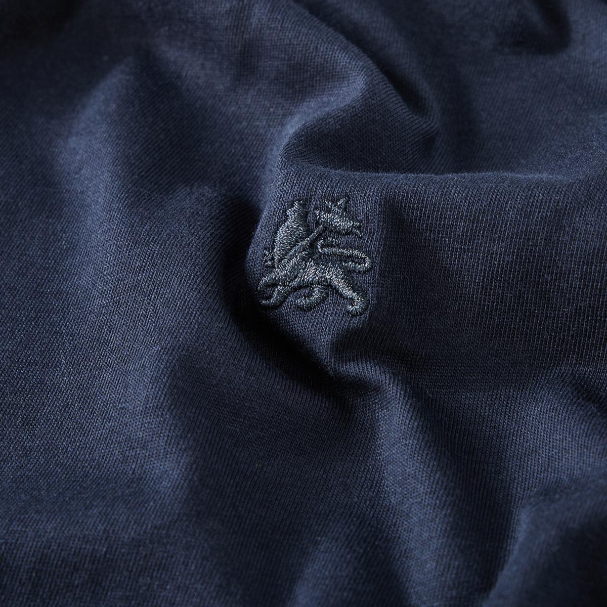 Lerros Rollkragenshirt aus Baumwoll-Jersey blau