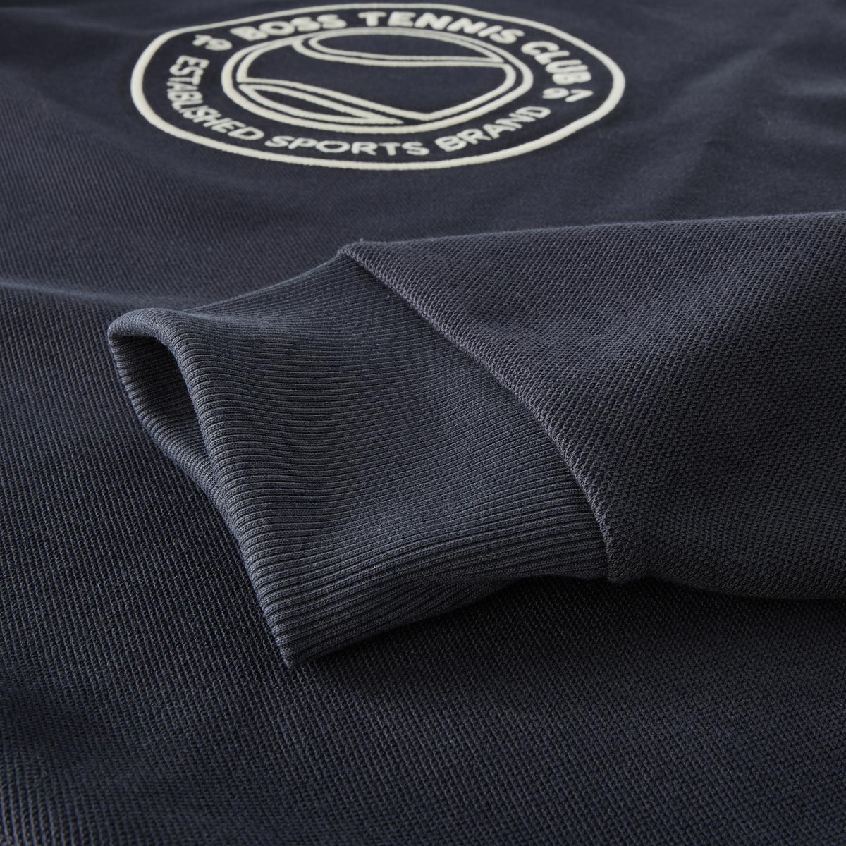 BOSS Sweatshirt mit Stretch dunkelblau