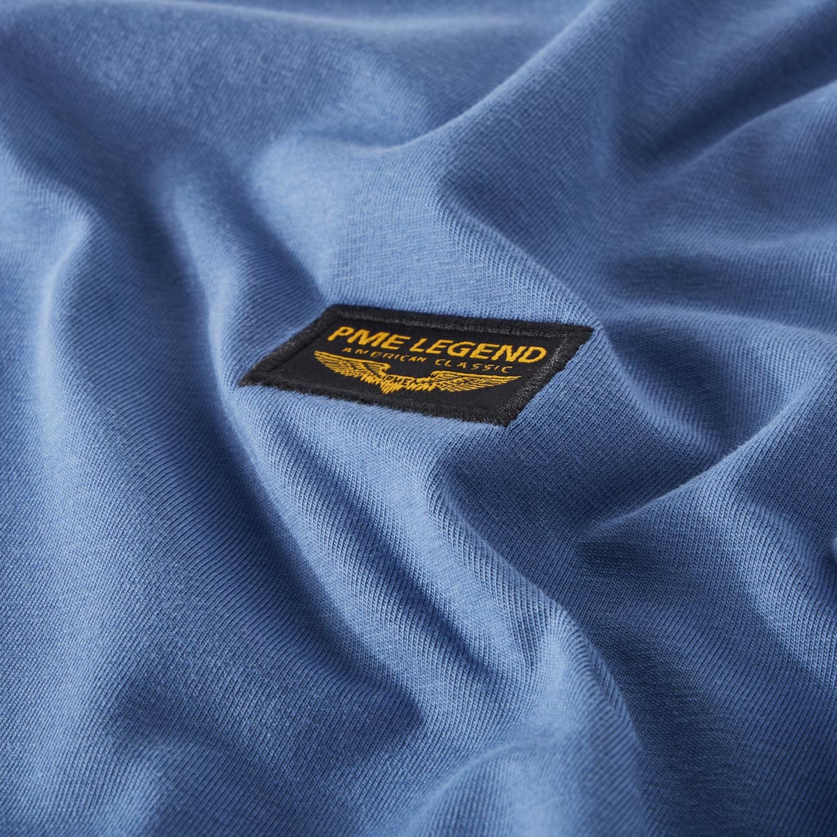 PME LEGEND T-Shirt mit Stretch blau