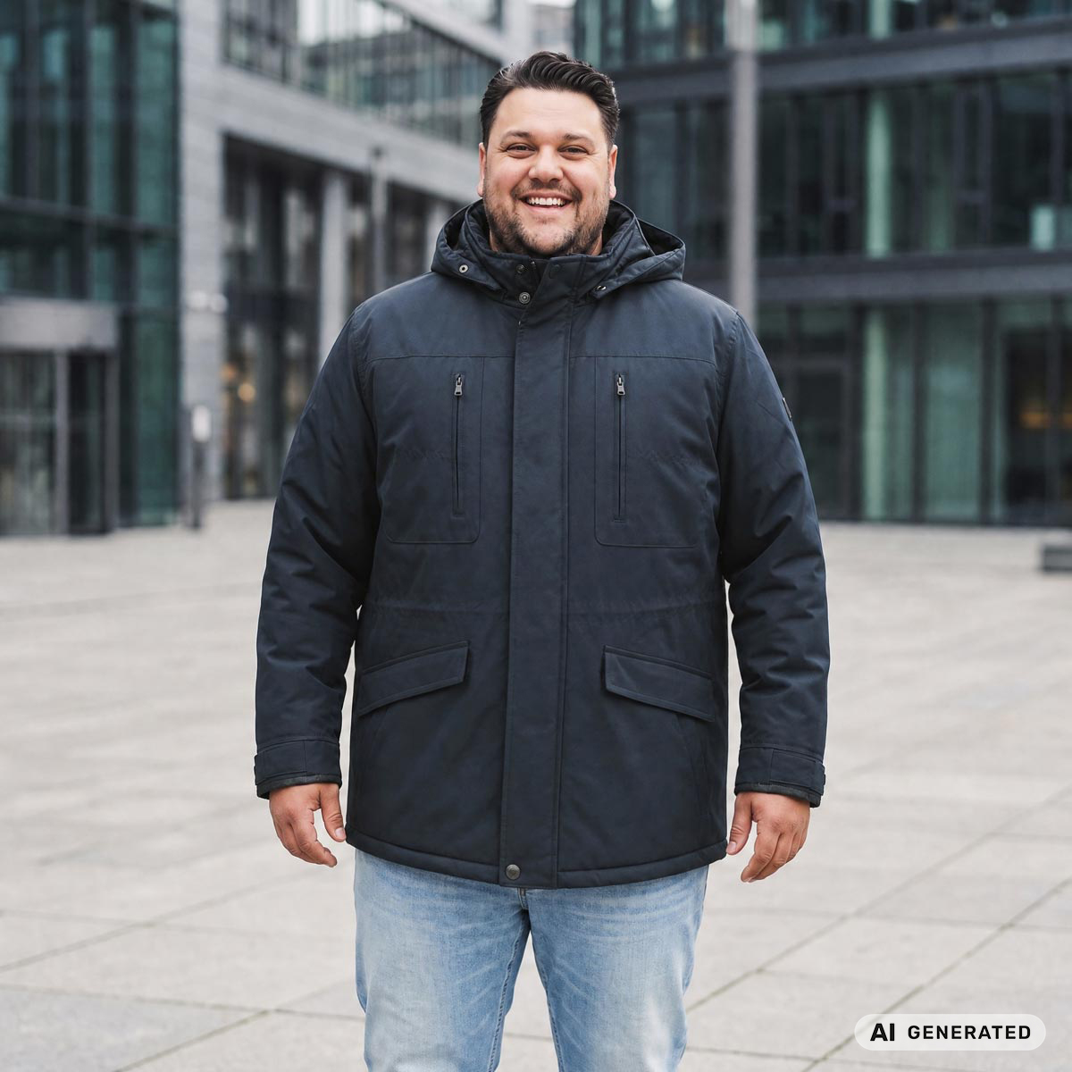 Wellensteyn Wattierte Funktionsjacke "Golfjacke", wind- und wasserdicht dunkelblau
