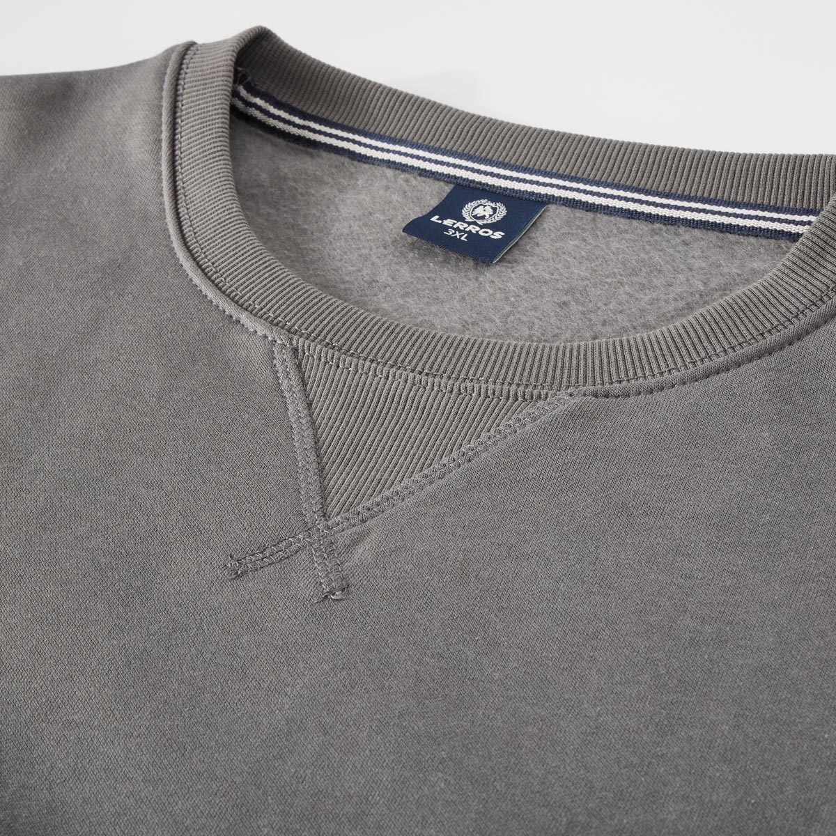Lerros Sweatshirt aus Materialmix grau