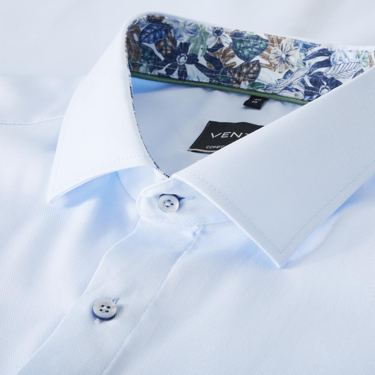 CASA MODA Businesshemd aus Baumwolle jeansblau