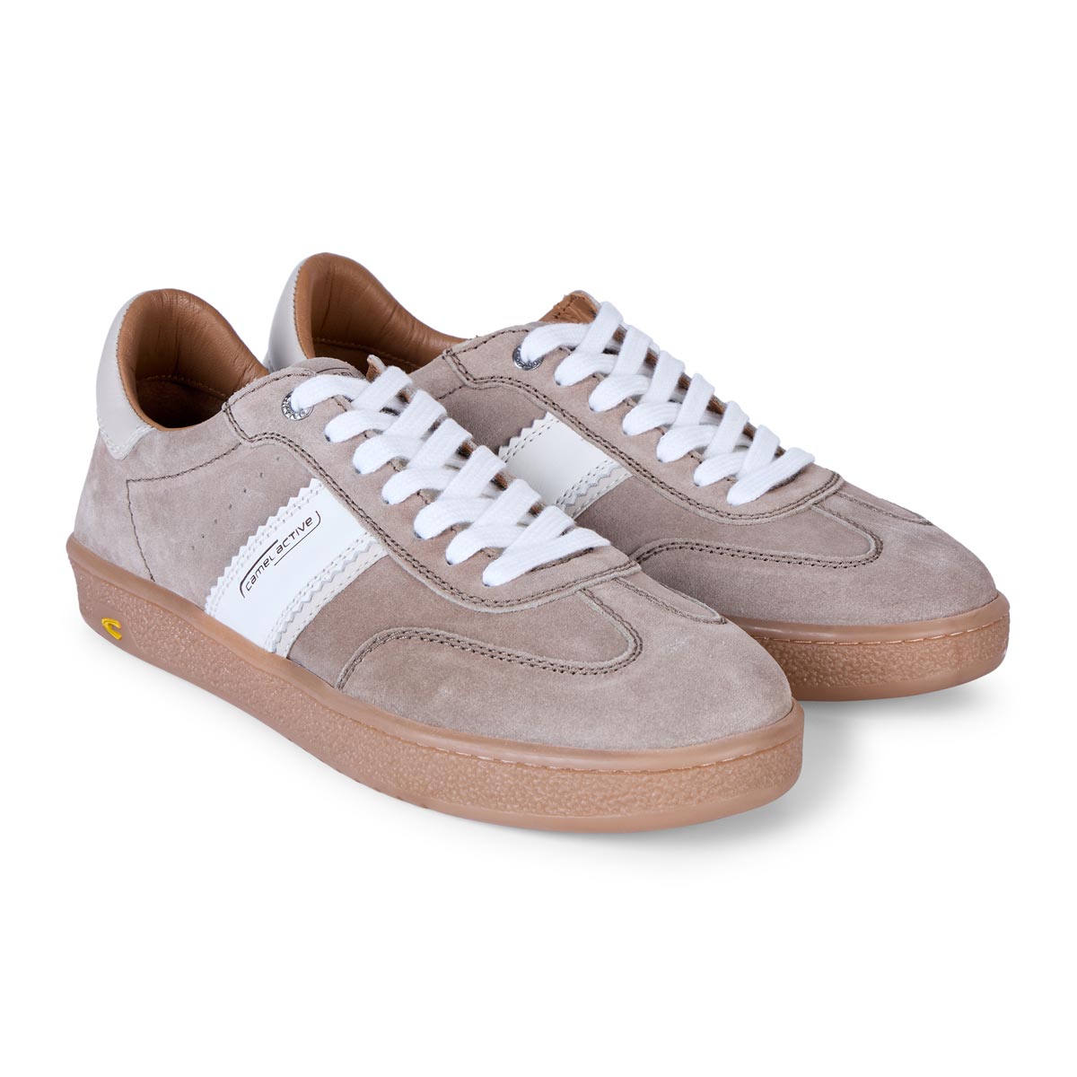 camel active Sneaker aus Leder Farbe beige Größe: EU45 günstig online kaufen