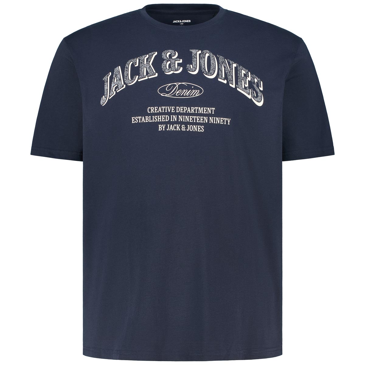 T-Shirt mit Label-Print