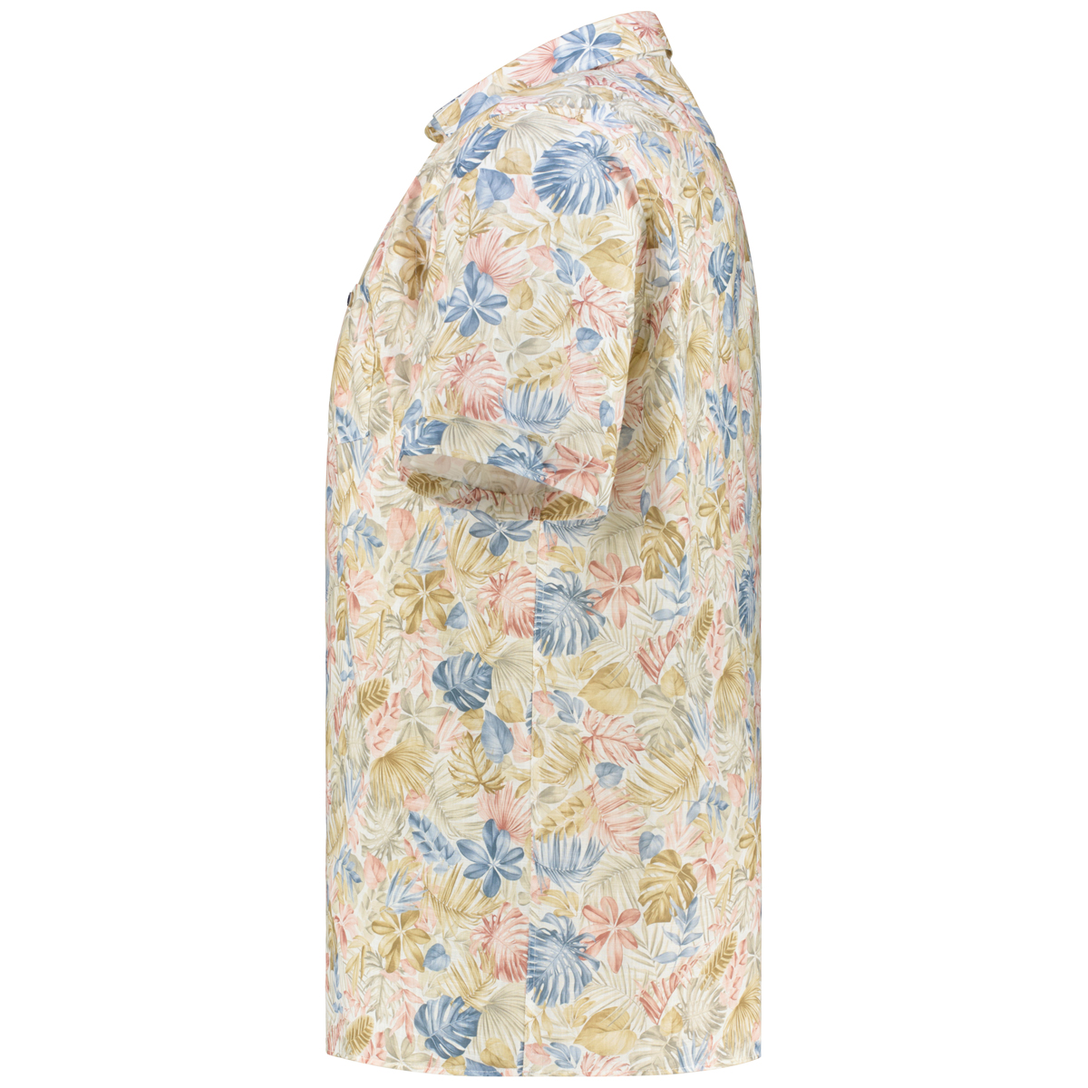 CASA MODA Freizeithemd mit Allover-Print, Short Style rot