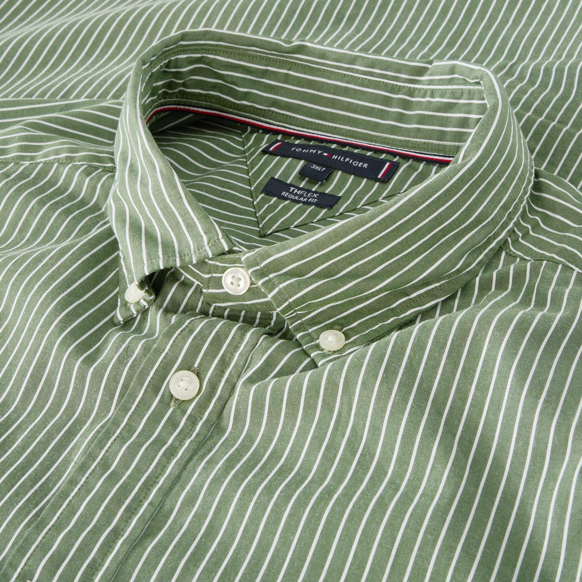 Tommy Hilfiger Freizeithemd mit Streifen grün