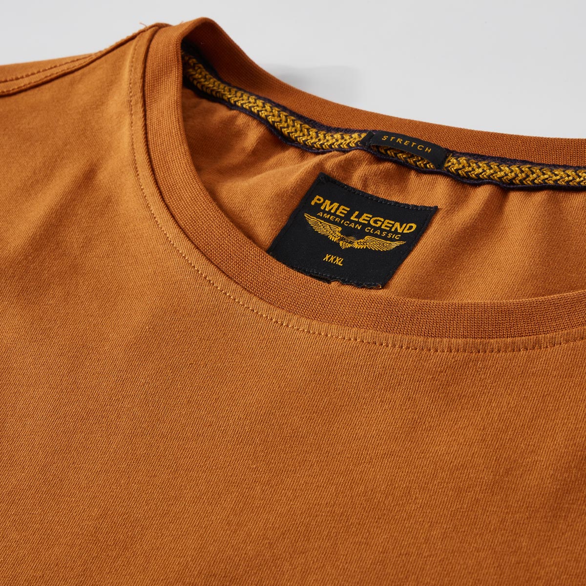 PME LEGEND T-Shirt mit Stretch braun