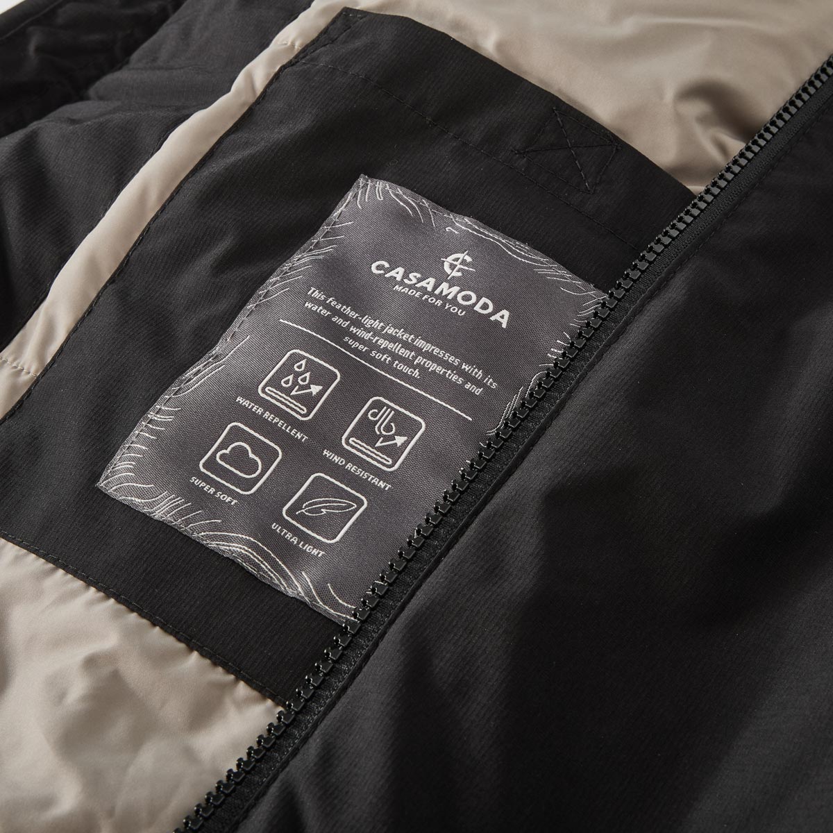 CASA MODA Blouson, wind- und wasserabweisend schwarz