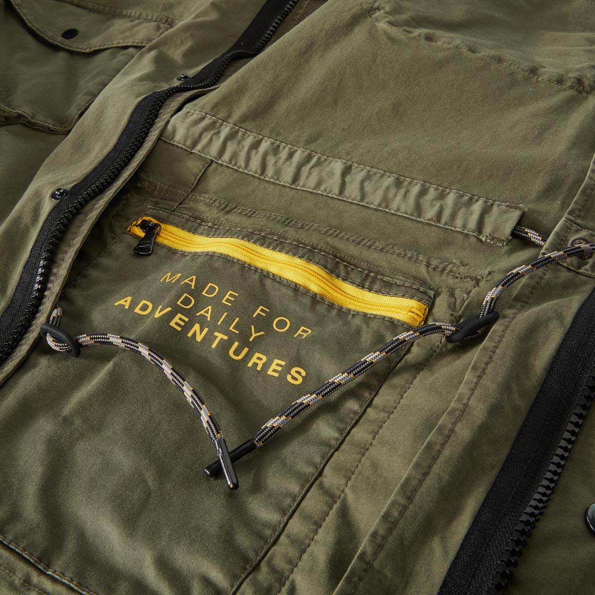 camel active Fieldjacket aus Baumwolle mit Stretch oliv