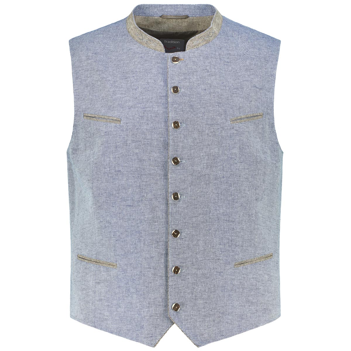 Weis Trachtenweste mit Leinen Farbe blau Größe: 66 günstig online kaufen