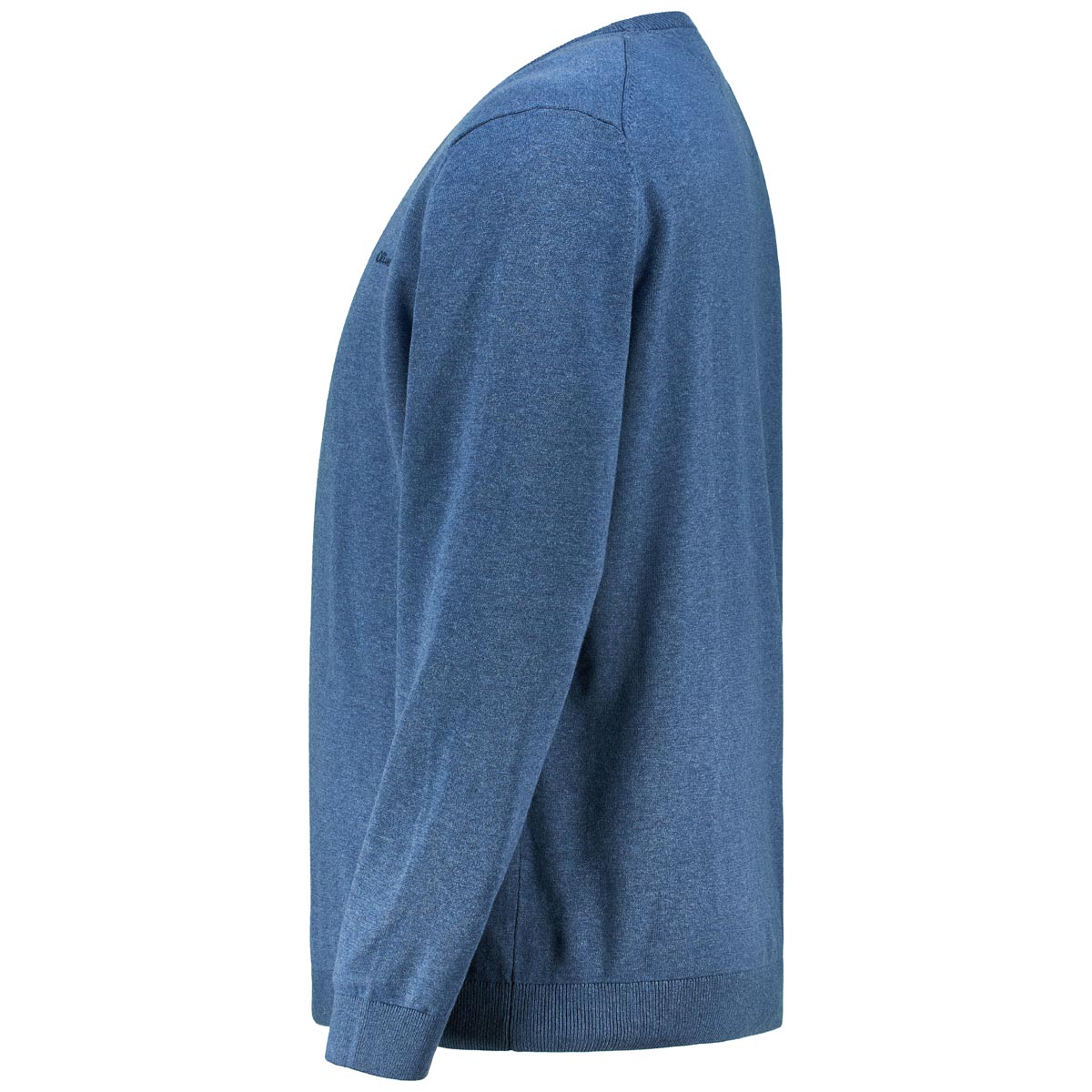 s.Oliver Feinstrickpullover aus Baumwolle blau
