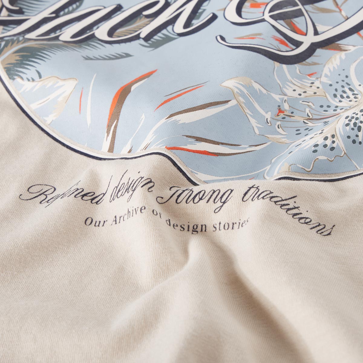 Jack&Jones T-Shirt mit Label-Print beige