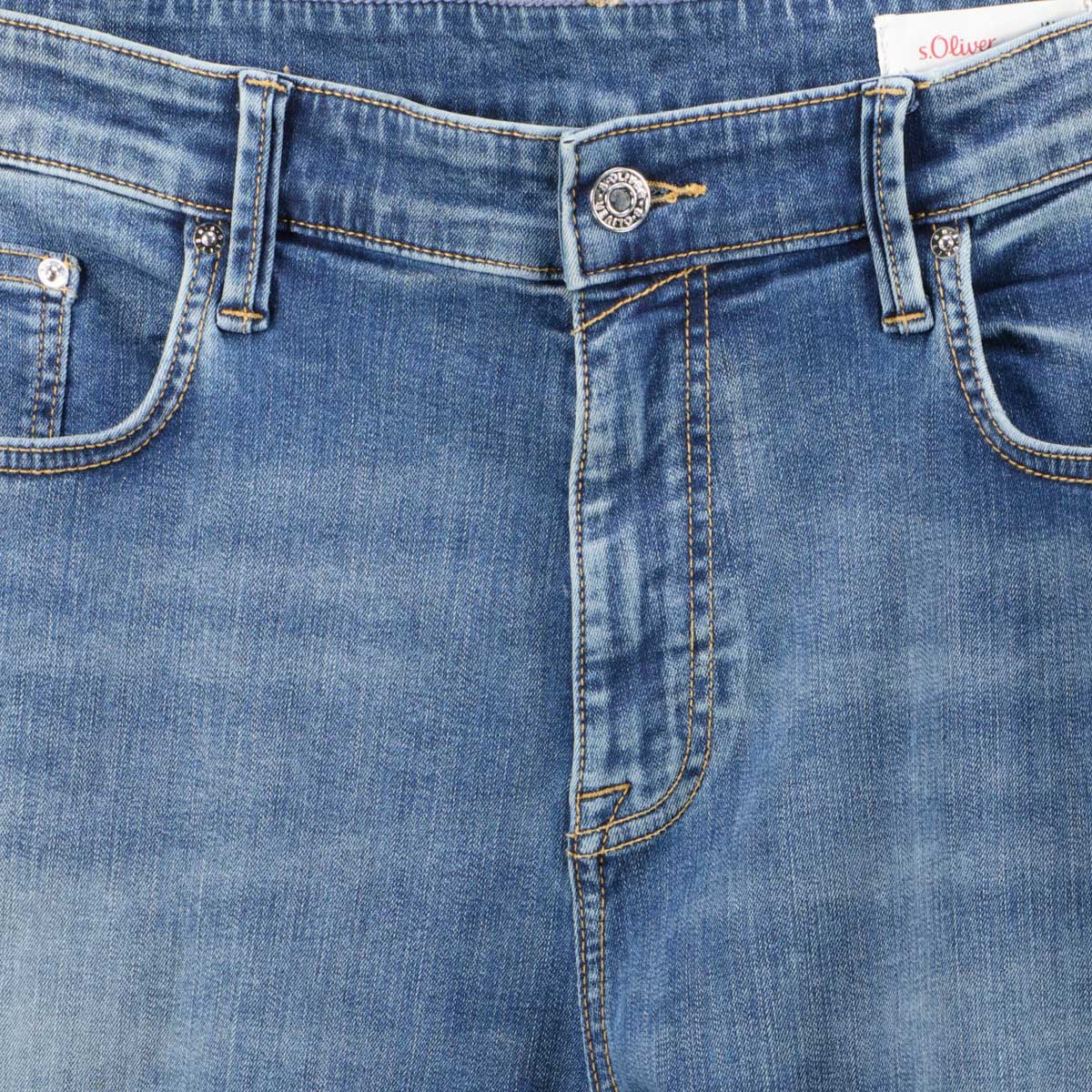 s.Oliver Superstretch-Jeans "Casby", Loose Fit mittelblau s.Oliver Superstretch-Jeans "Casby", Loose Fit mittelblau