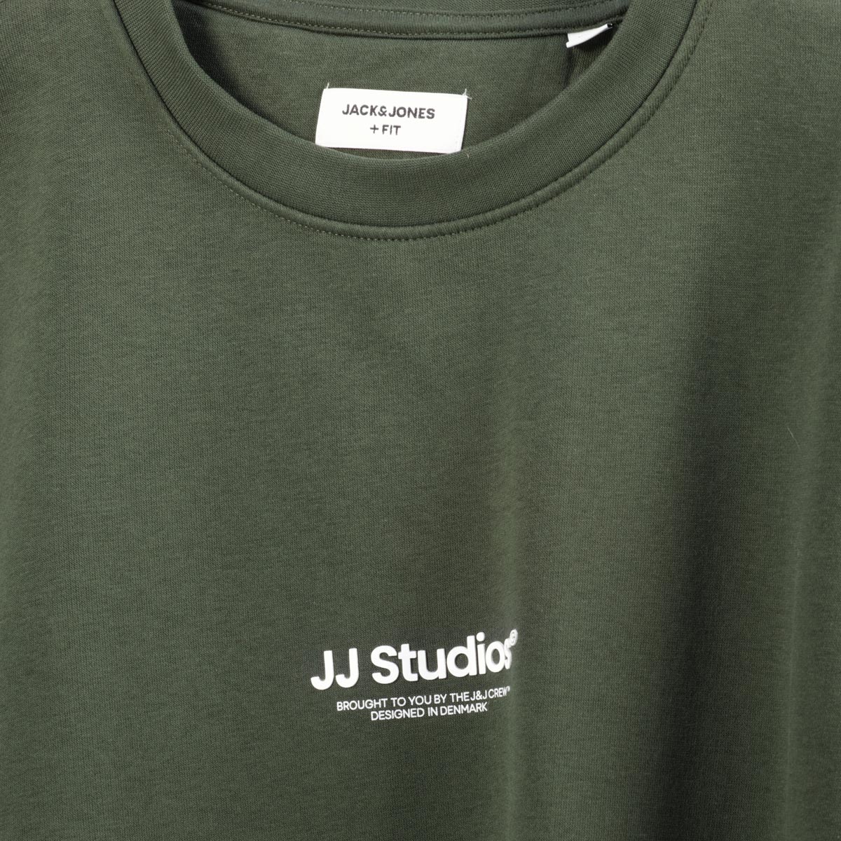 Jack&Jones Sweatshirt mit Label-Print grün