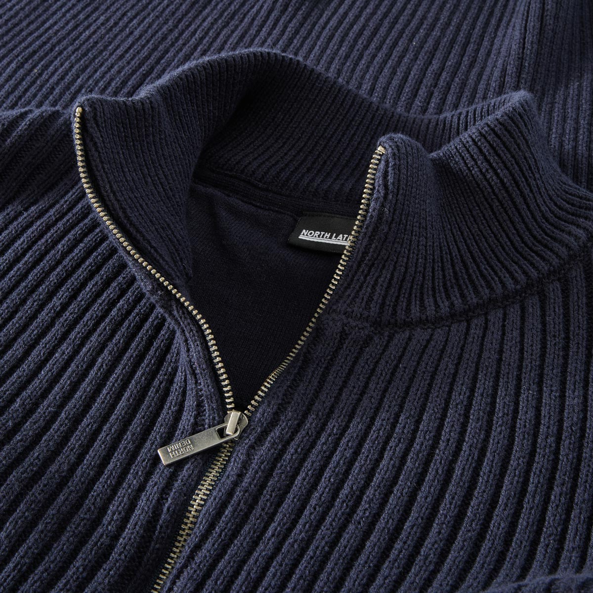 North Strickpullover aus Baumwolle blau