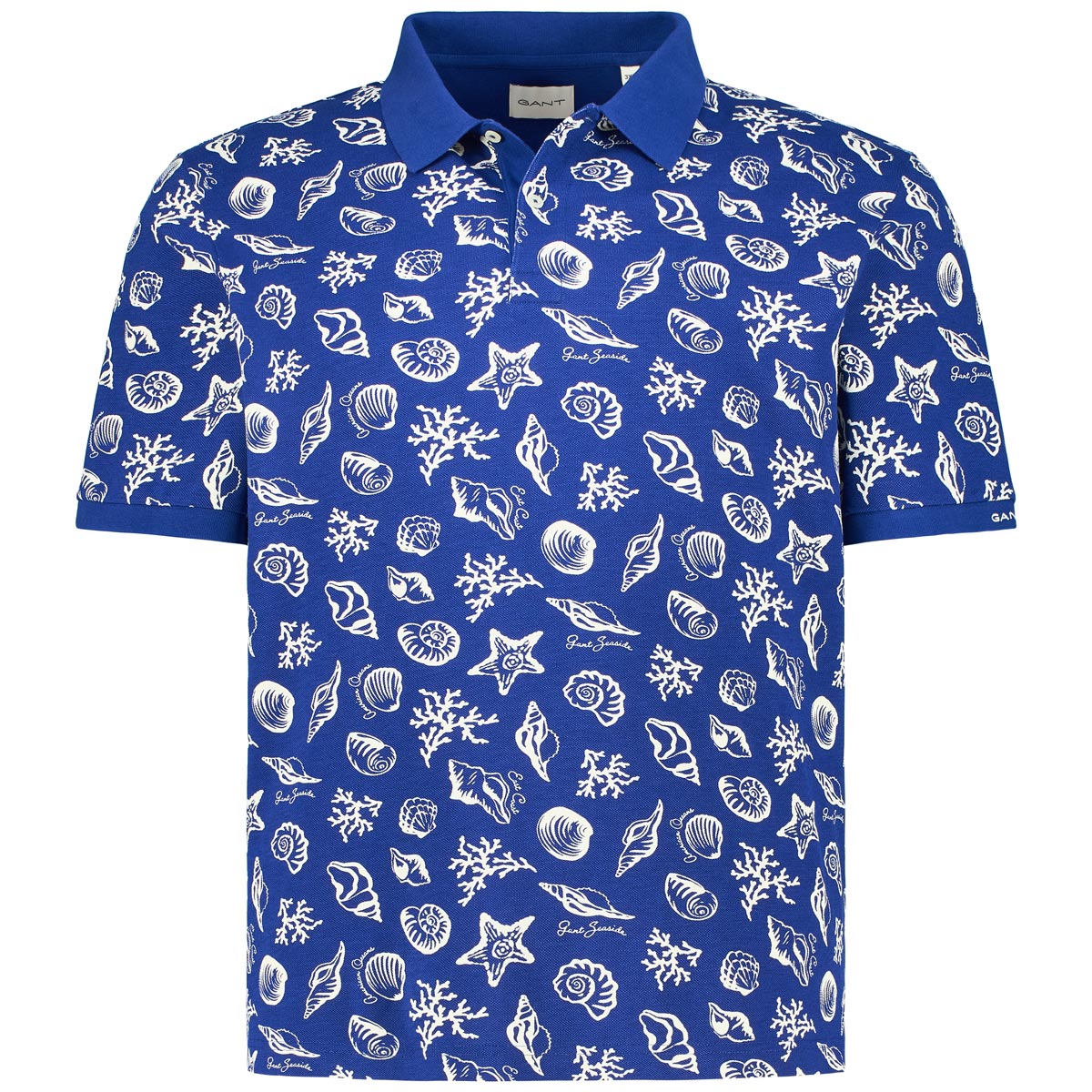 Poloshirt mit Motiv-Print