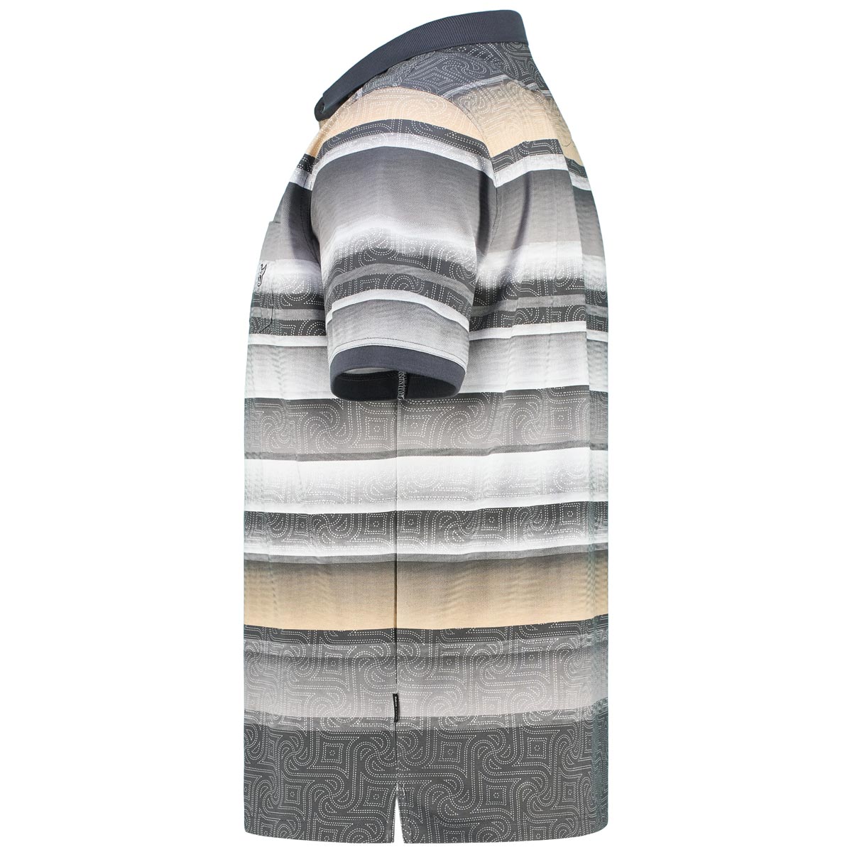 Hajo Poloshirt mit Stretch schwarz