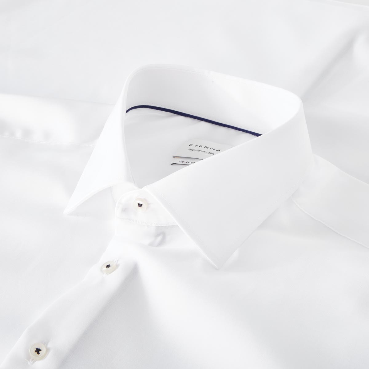 ETERNA Businesshemd aus Baumwollmix, bügelfrei weiß
