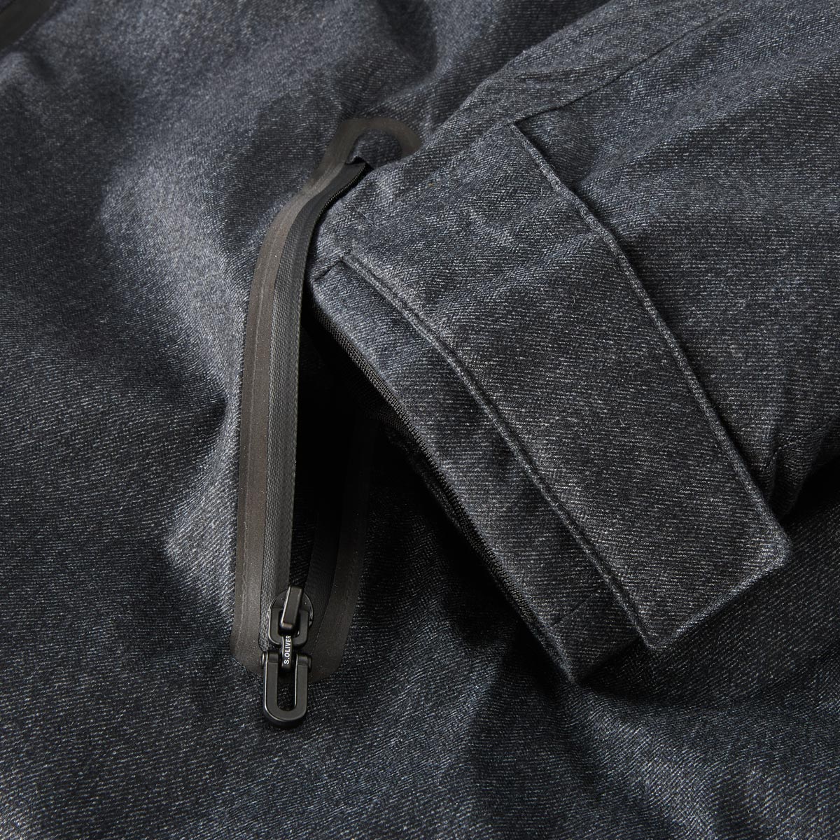 s.Oliver Wattierter Blouson, wasserabweisend blau