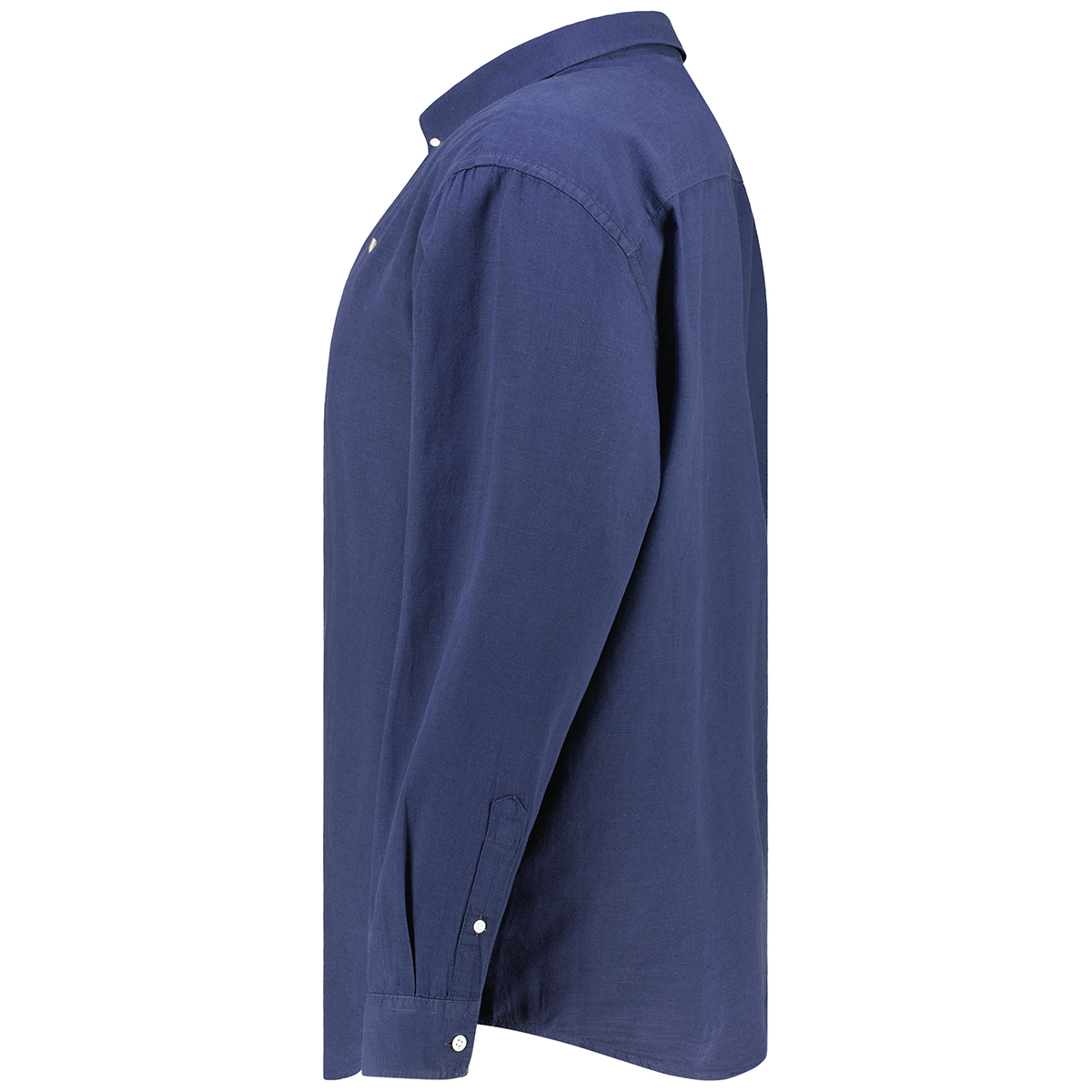 Jack&Jones Freizeithemd aus Baumwoll-Leinen-Mix marine