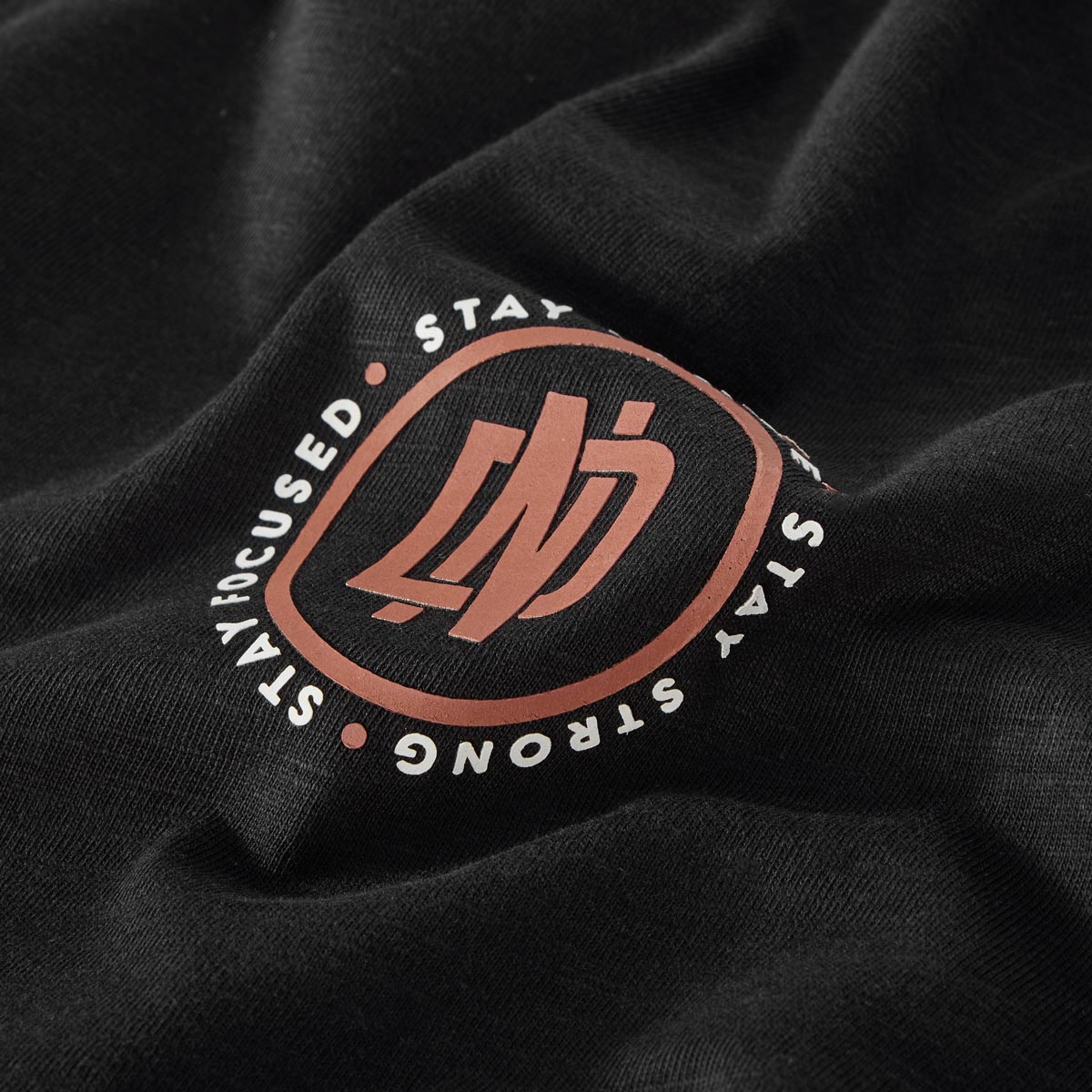 North T-Shirt aus Baumwolle schwarz