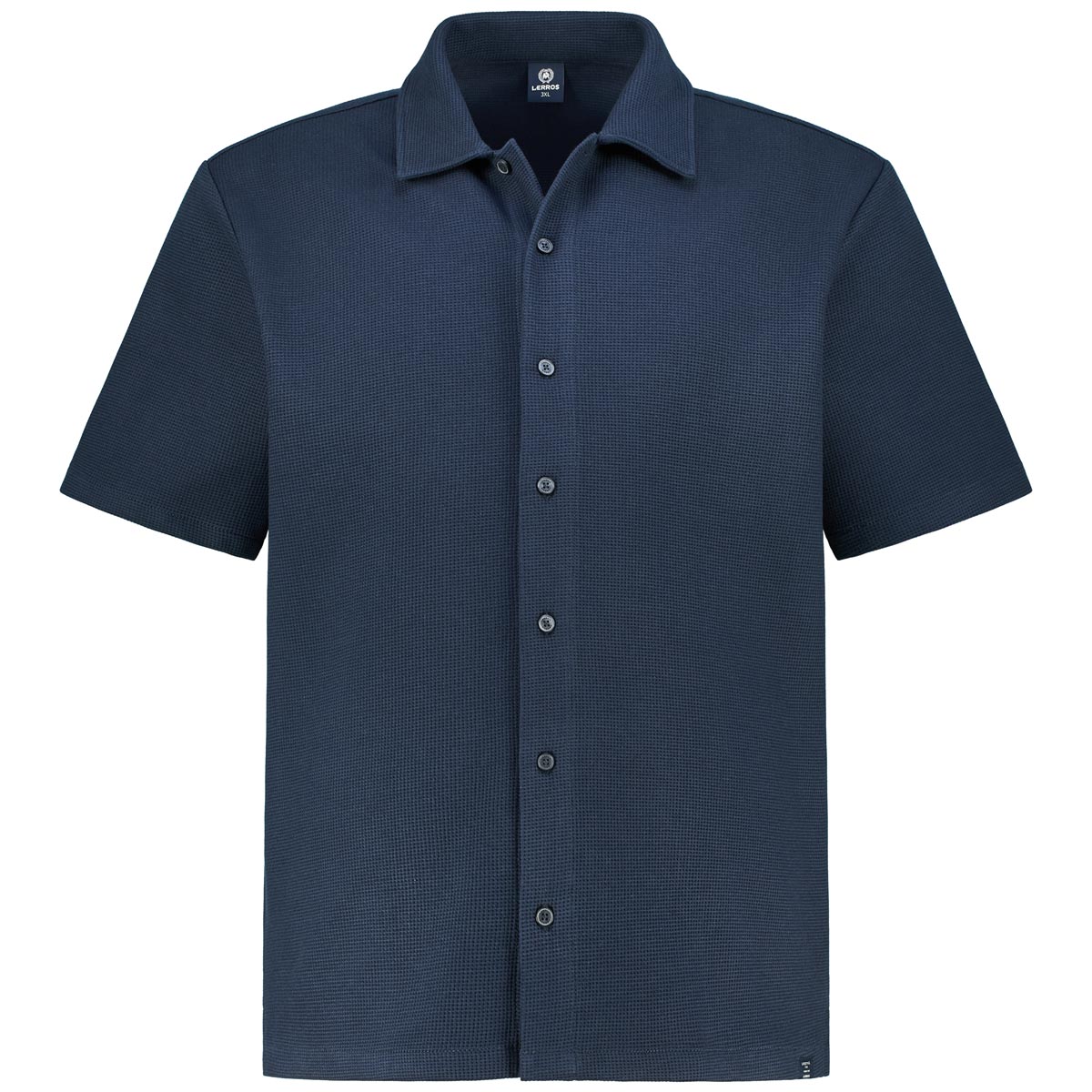 Poloshirt mit durchgehender Knopfleiste