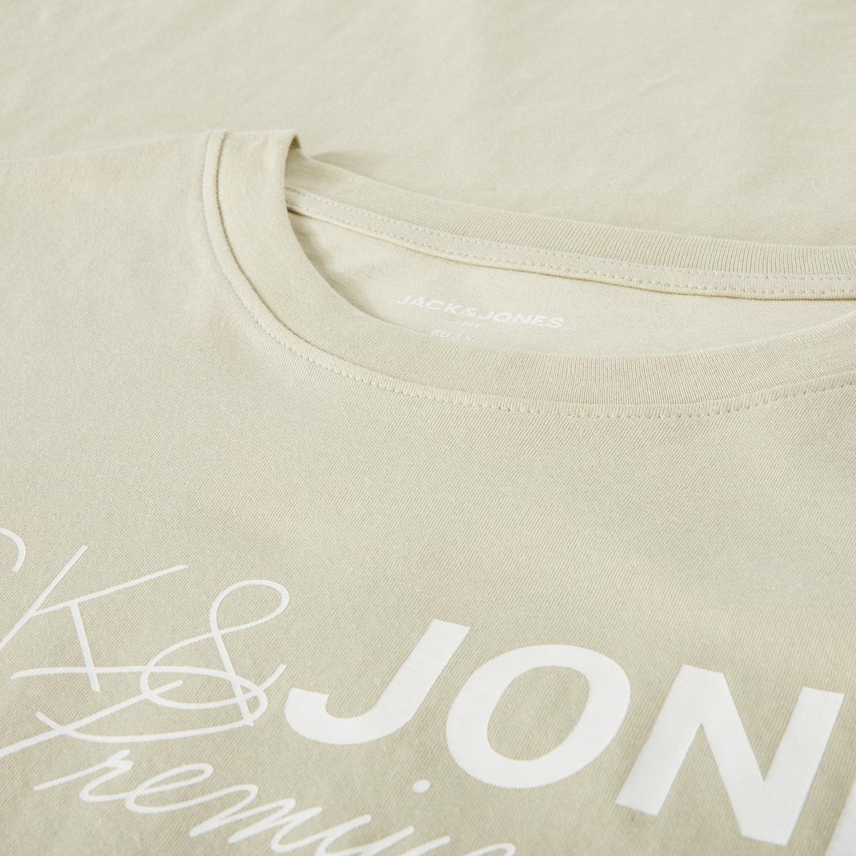 Jack&Jones T-Shirt aus Biobaumwolle Farbe grün Größe: 4XL günstig online kaufen