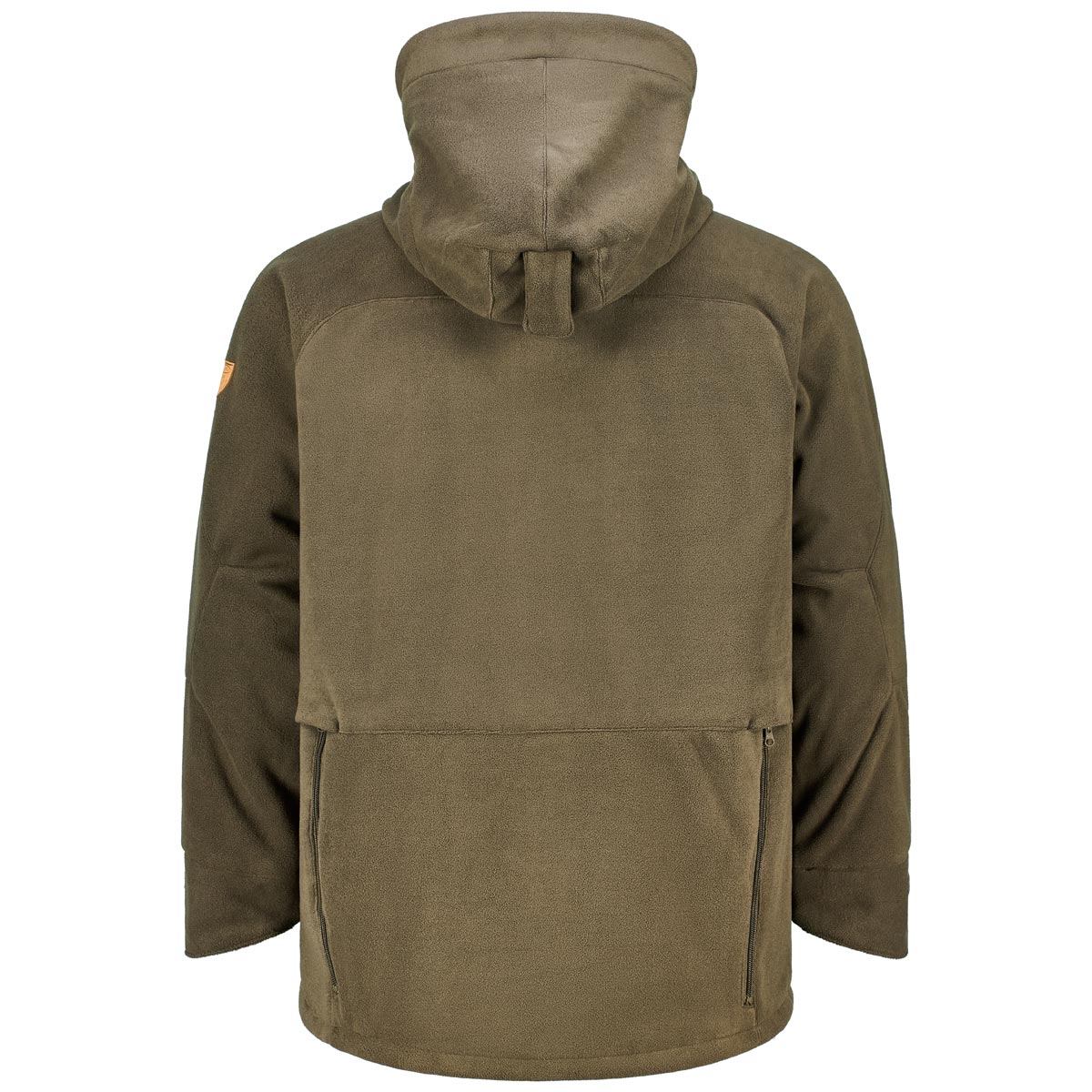 Hubertus Winddichte Fleecejacke mit Kapuze oliv