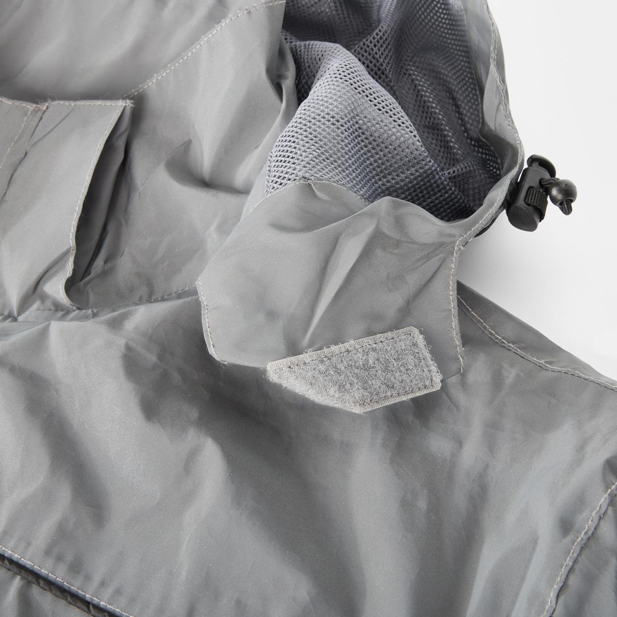 Blue Wave Reflektierende Regenjacke "Klaas", wasser- und winddicht hellgrau