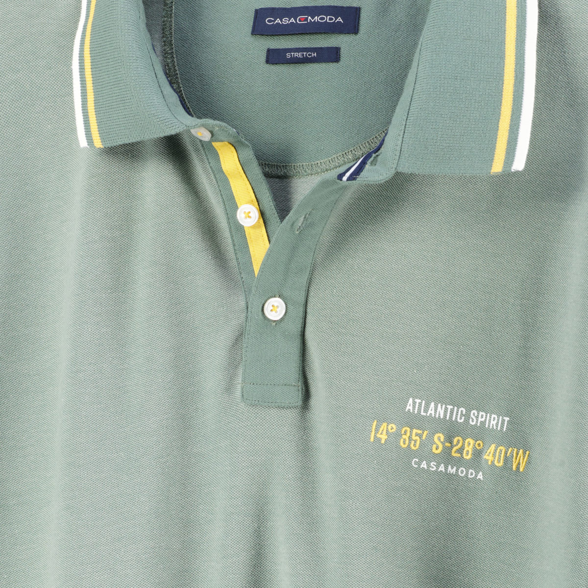 CASA MODA Poloshirt mit Elasthan grün