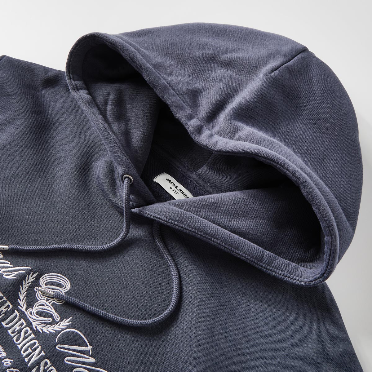 Jack&Jones Hoodie aus Baumwoll-Jersey grau