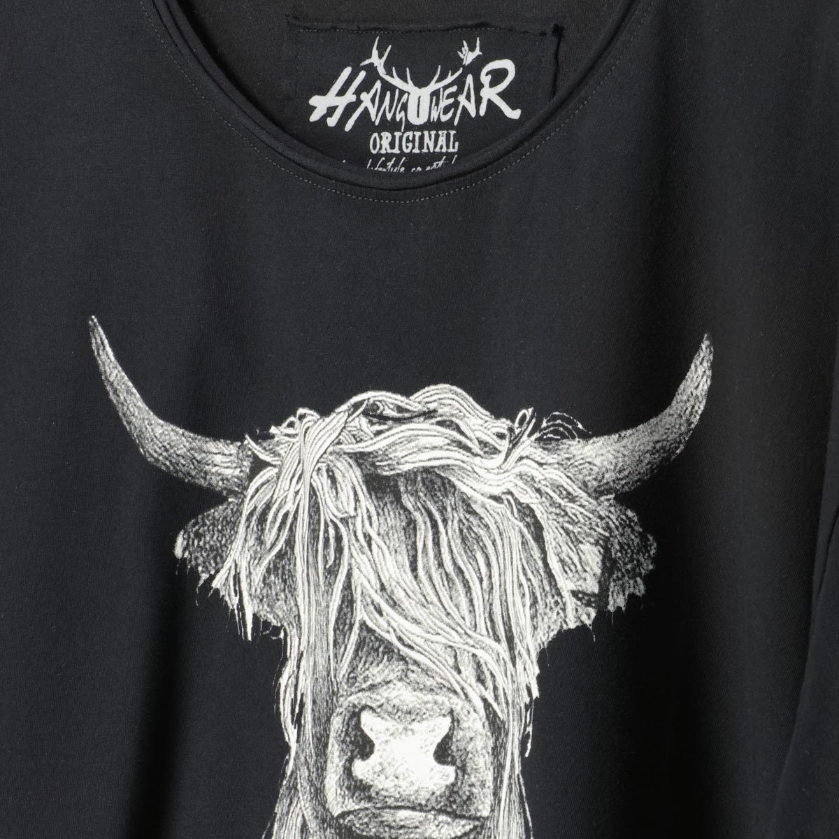 HangOwear T-Shirt "Dickschädel" aus Biobaumwolle schwarz