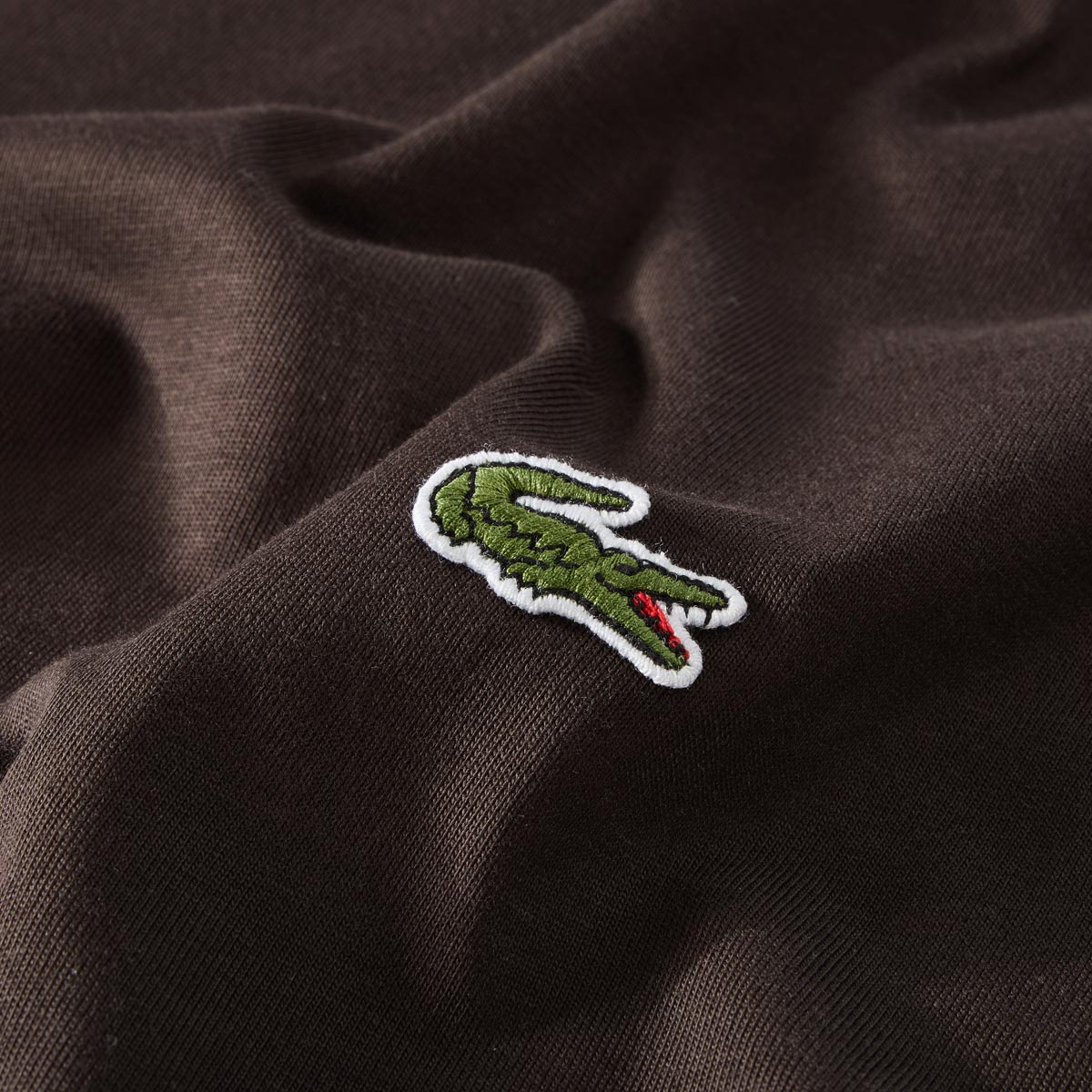 LACOSTE T-Shirt aus Baumwolle braun