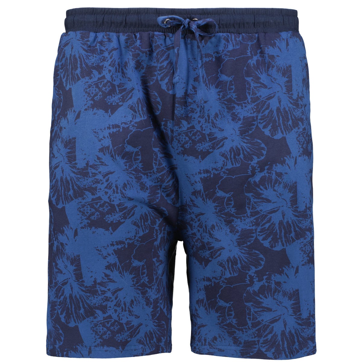 ADAMO Kurze Jogginghose mit Allover-Print dunkelblau ADAMO Kurze Jogginghose mit Allover-Print dunkelblau