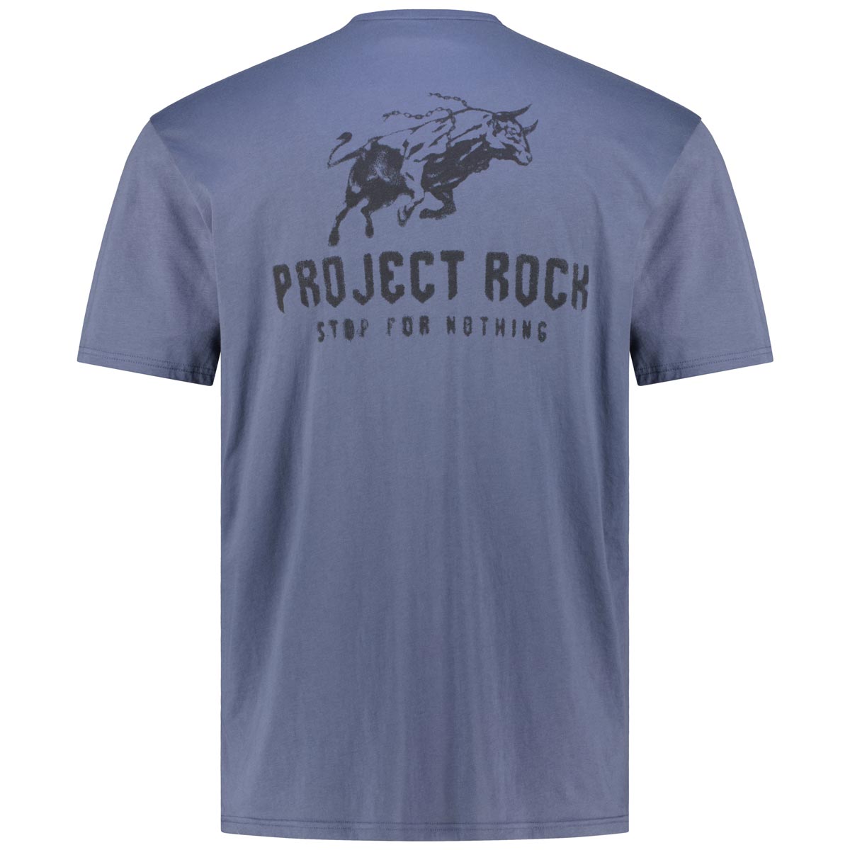 Under Armour T-Shirt mit Print auf Vorder- und Rückseite graublau